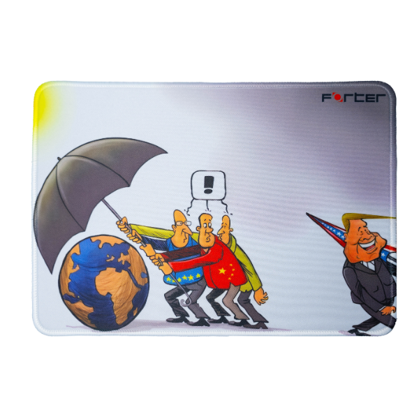 Lót chuột biếm họa hài hước Donald Trump - Pad chuột gaming vải chống trượt - Forter Mousepad