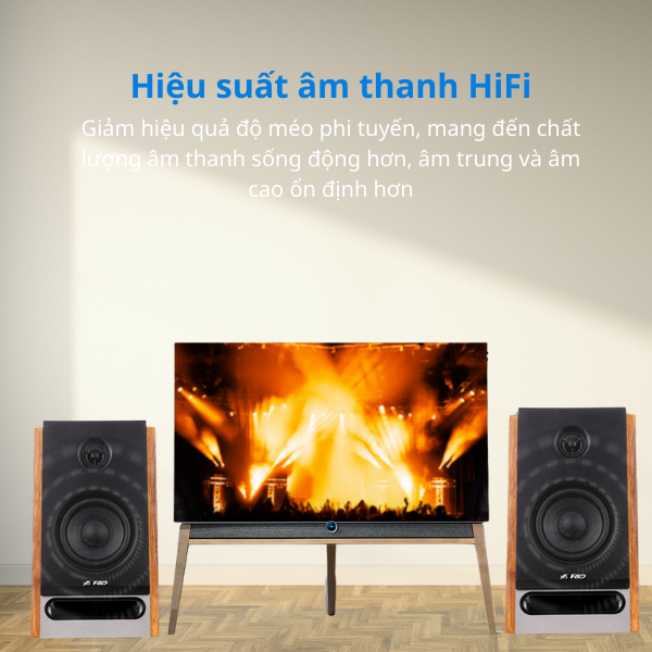 Loa Máy Tính Fenda R27BT/2.0 – Loa Gỗ 50W, Bluetooth 5.0, Âm Thanh Studio Chuẩn
