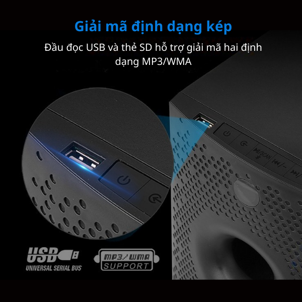 Loa Máy Tính Fenda F210 X/2.1 – Loa Vi Tính Bluetooth Gọn Nhẹ, Âm Thanh Trầm Ấm