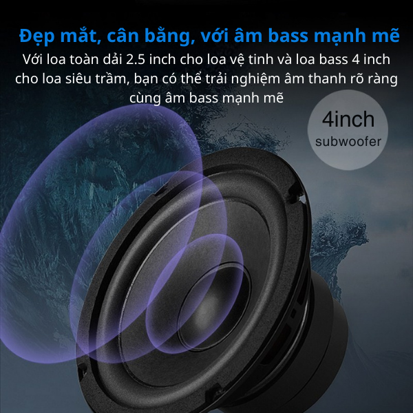 Loa Máy Tính Fenda F210 X/2.1 – Loa Vi Tính Bluetooth Gọn Nhẹ, Âm Thanh Trầm Ấm