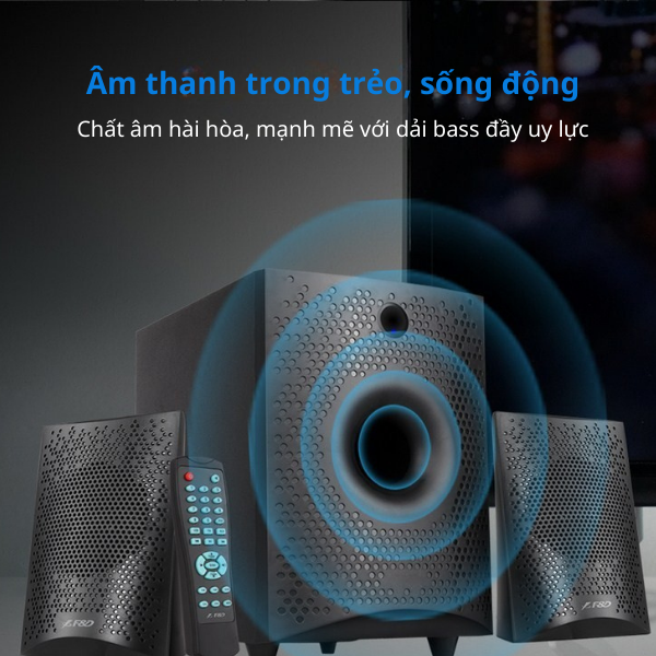 Loa Máy Tính Fenda F210 X/2.1 – Loa Vi Tính Bluetooth Gọn Nhẹ, Âm Thanh Trầm Ấm